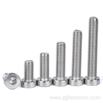 Stainless steel hexagon socket head screws-thin type bolt